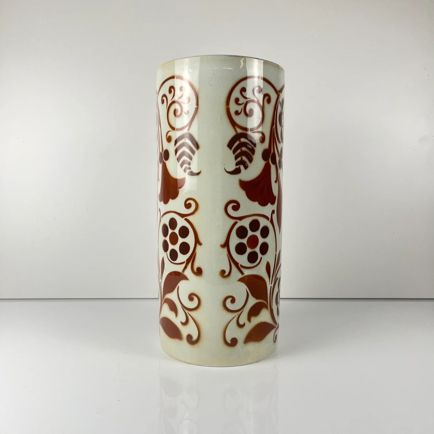 Large rolled vase "Damascus", KG Lunéville, 1910-1930