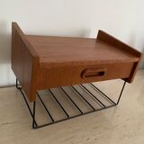 Vintage teak wall shelf