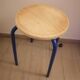 Tabouret vintage metal et bois