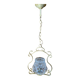 Vintage Molded Glass Suspension + Gold Metal Support #E511