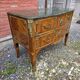 Curved Louis XV style commode in mahogany, mid-20th century.