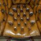 Vintage Leather Chesterfield Director's Armchair