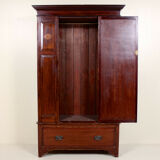 Wardrobe mahogany carved mirror new art