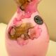 Pink vase, Murano Kristall Mery, blown glass with inclusions