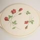 Assiette décorative Rose vintage du milieu du siècle, Allemagne, années 1970