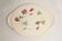 Vintage rose decorative plate from the mid-century, Germany, 1970s.