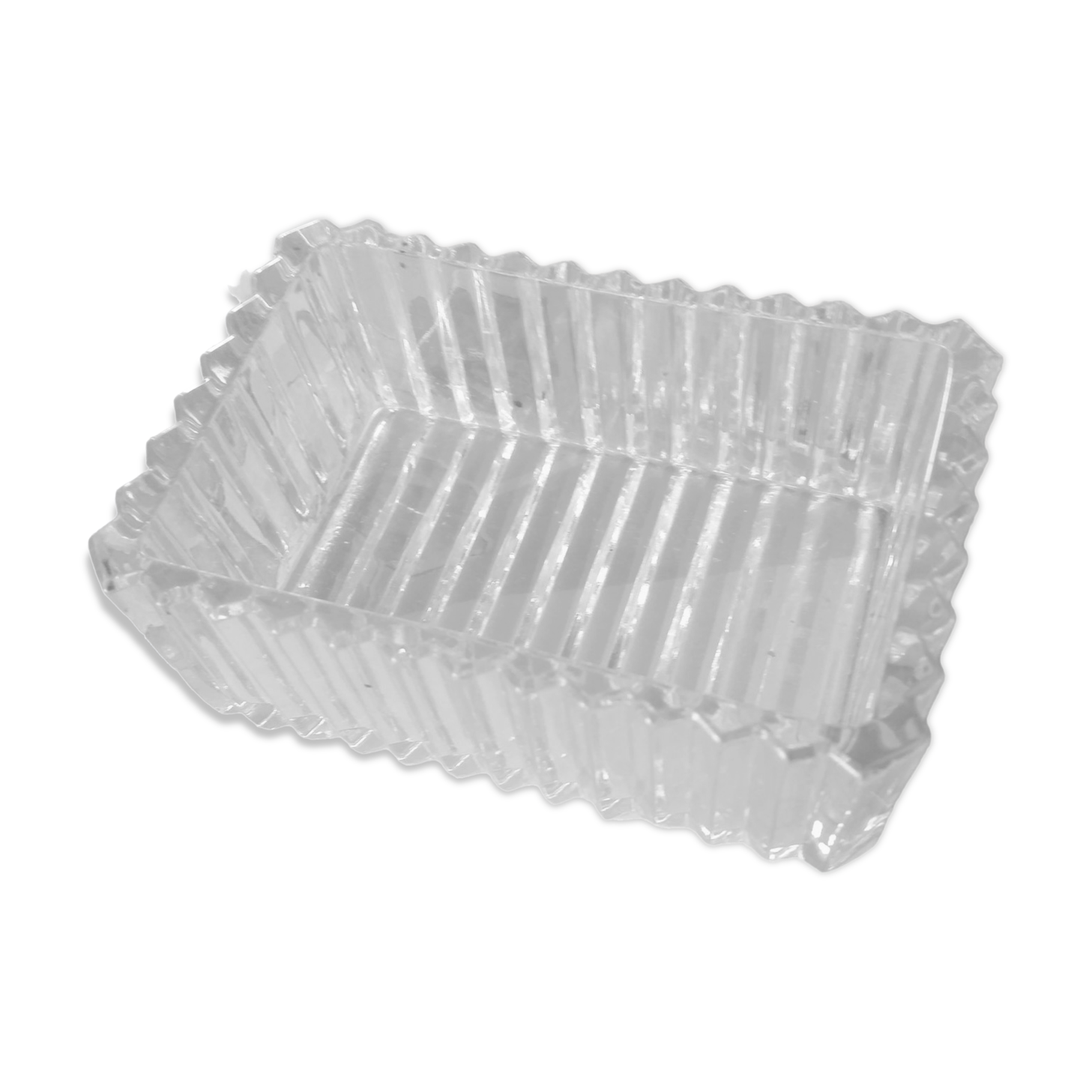 Square crystal candy bowl or empty pockets