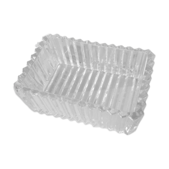 Square crystal bowl (candy or empty pockets)