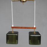 Scandinavian glass pendant lamp Carl Fagerlund for Orrefors