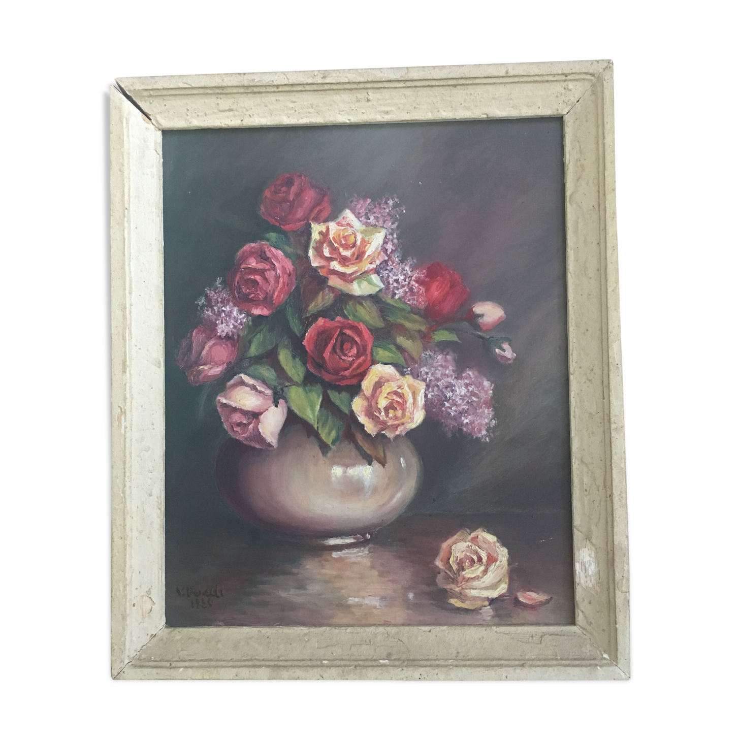 Still life painting / Roses / Valentin Ponseti 1954