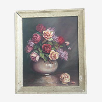 Still life painting / Roses / Valentin Ponseti 1954