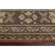 1970s Vintage Turkish Hand-Knotted Wool Cotton Orange Runner Rug 100x360