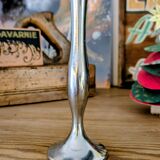 Polished metal vintage Damart soliflore – 20th-century modernist design