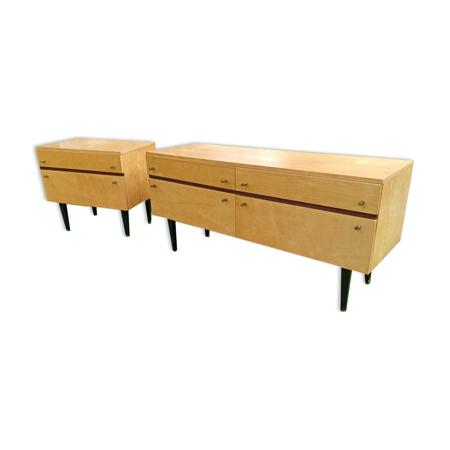 Buffet et chevet du milieu du siècle, années 1960 / 1970