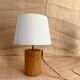 Lampe danoise années 60-70, câble tissu 2M, abat-jour