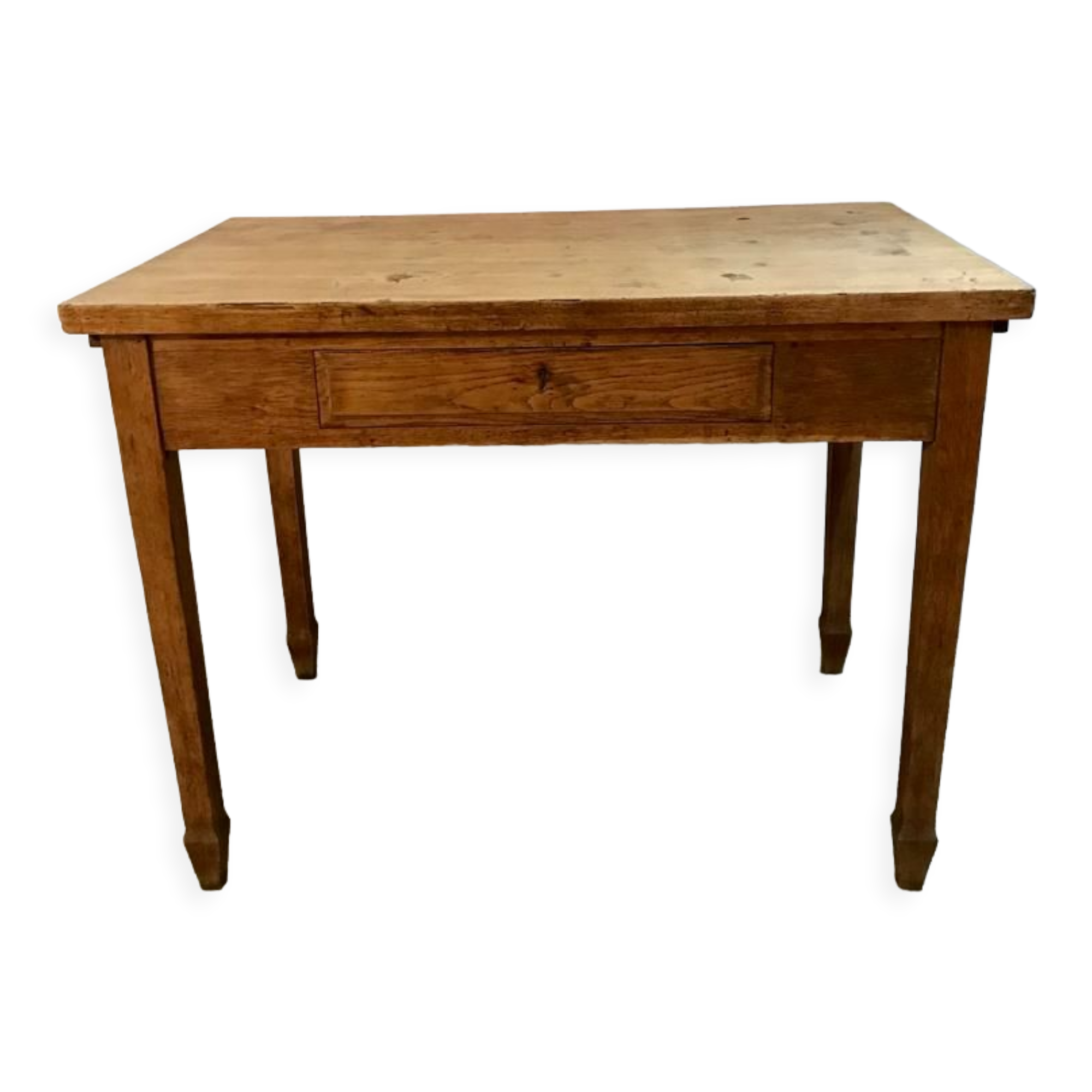 Firm table desk in raw solid oak vintage