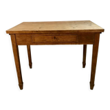 Table de ferme bureau en chêne massif brut ancien vintage