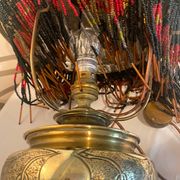 Parisian Lamp Art Nouveau Grapevines and Cabochons 1900 Belle Epoque