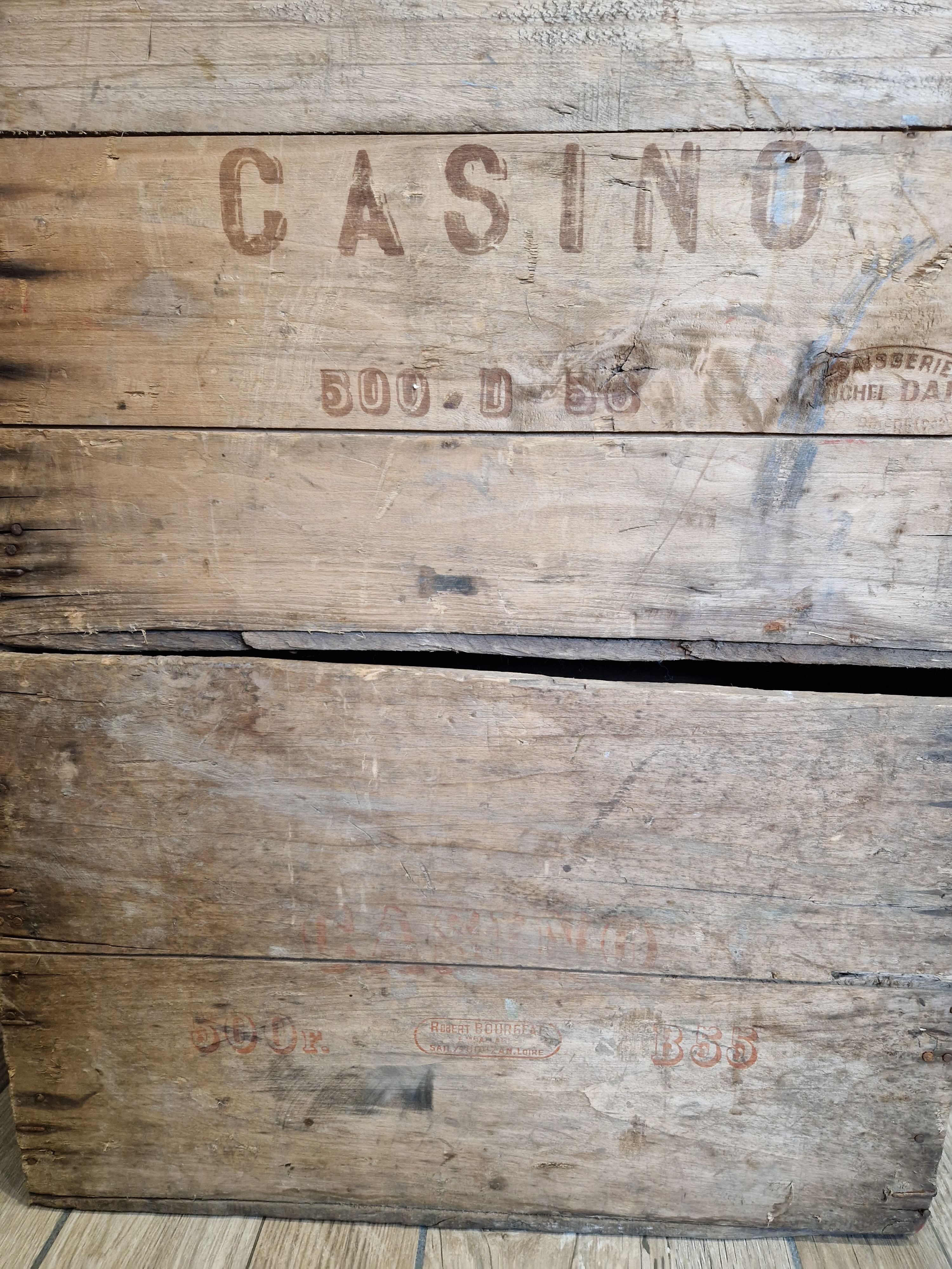 Casino wooden crates