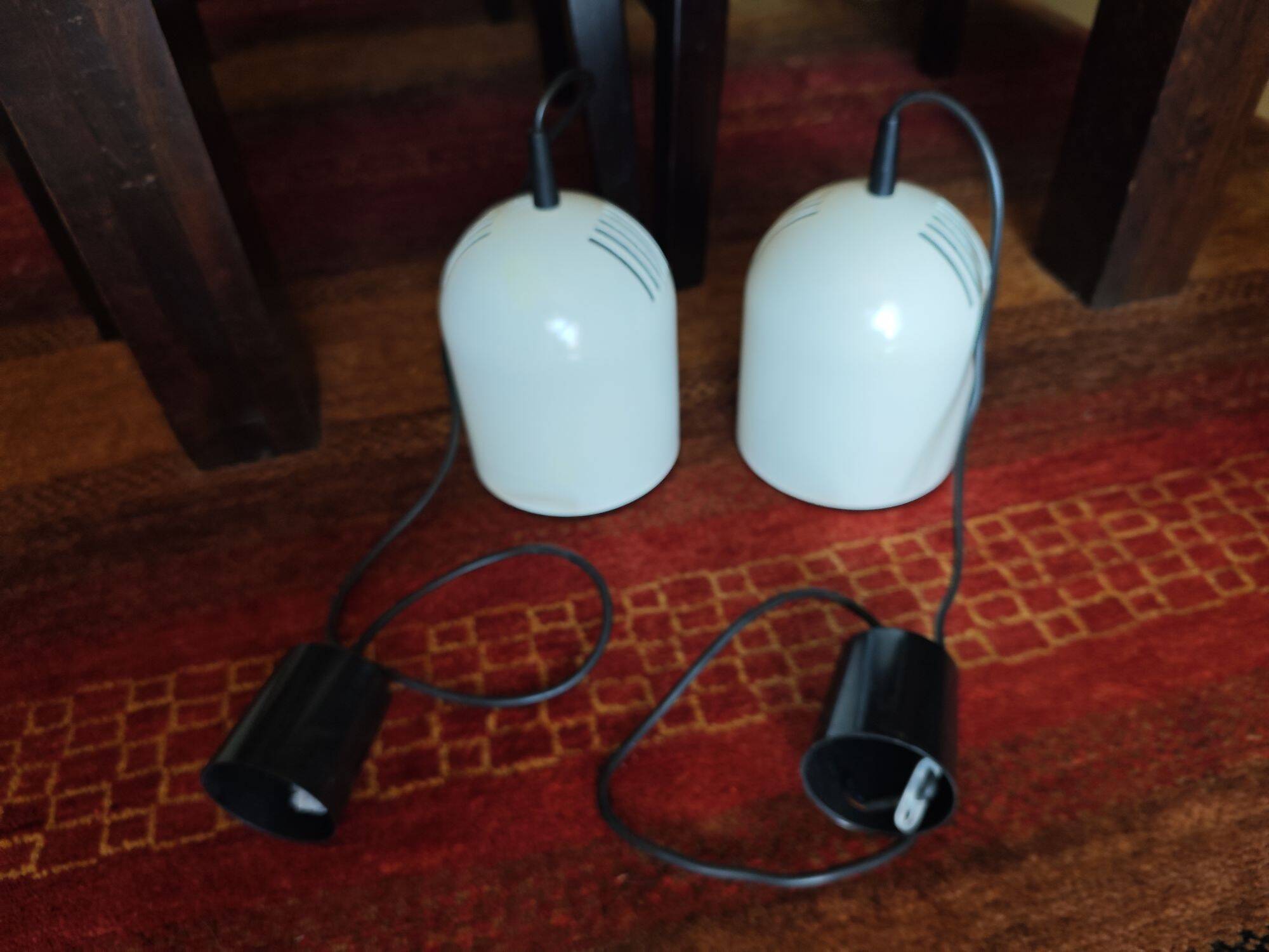 Vintage pendant light, Danish design, space age - 1970s