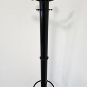 80s Stylish Black Coat Rack and Umbrella Stand