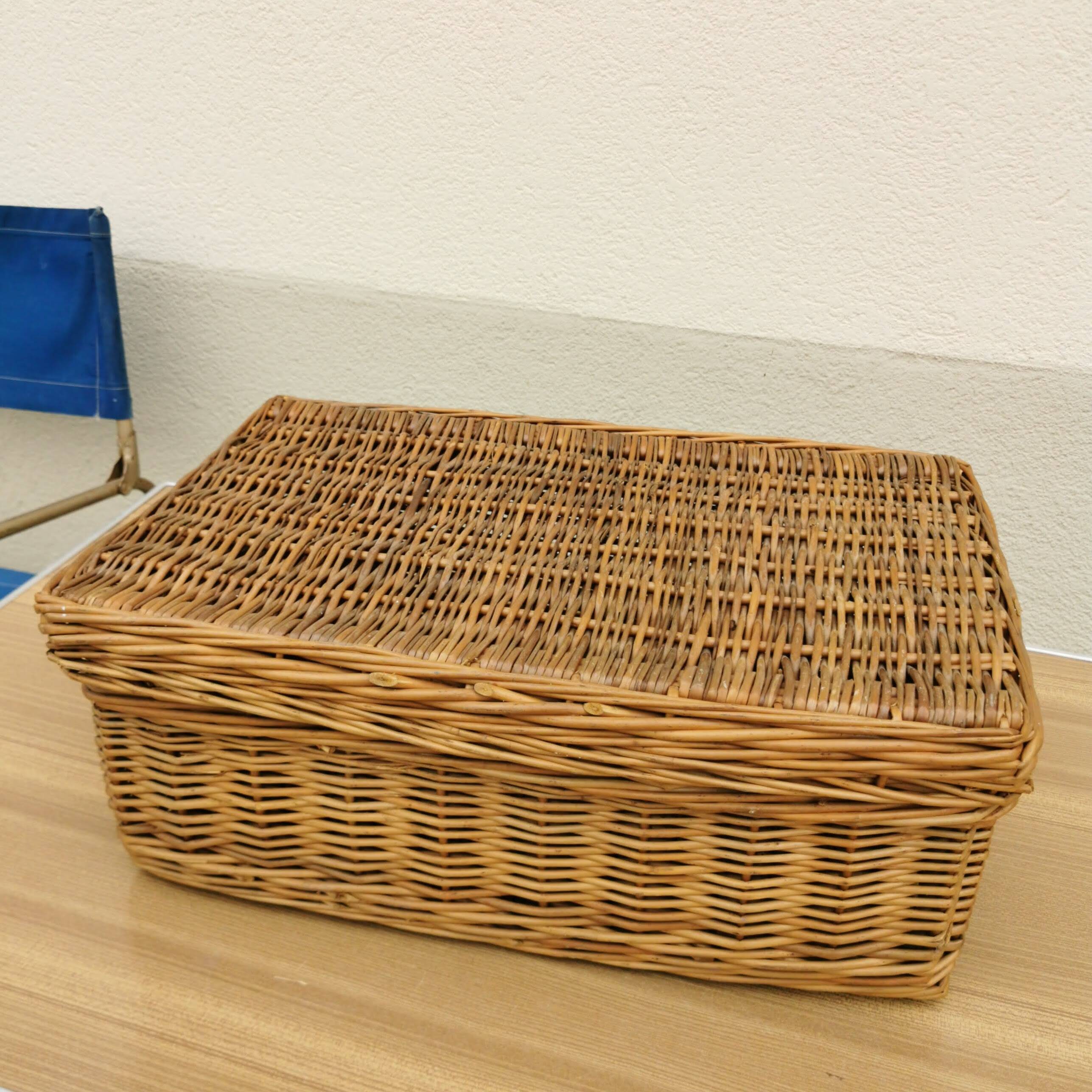 Wicker suitcase