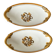 Old 1900 Creil and Montereau eyelet dishes