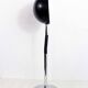 Black and chrome metal desk lamp