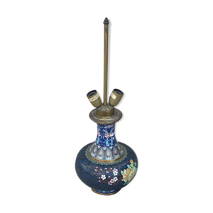 pied de lampe cloisonnée