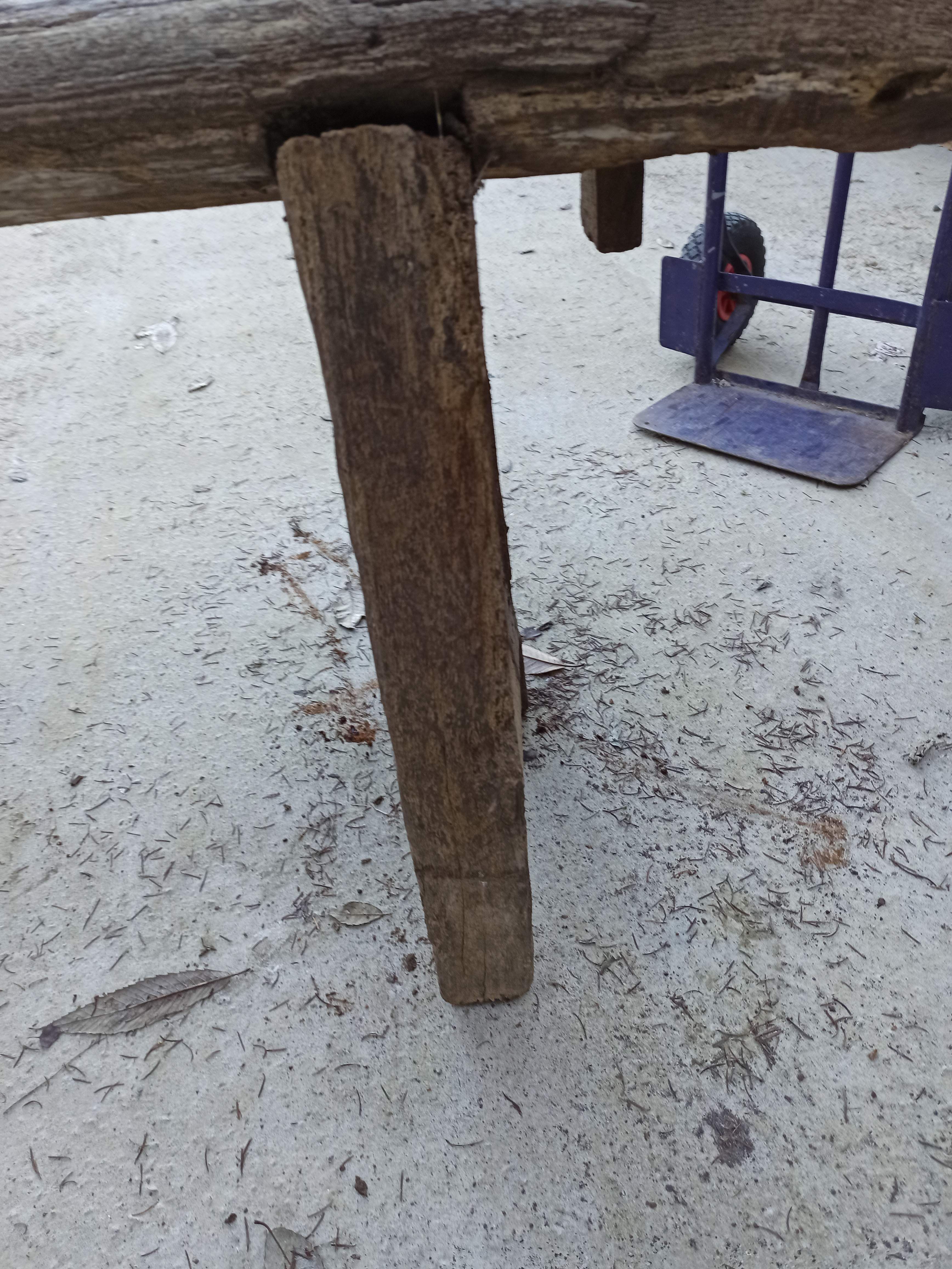 198 cm old wooden workbench carpenter