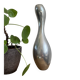 Vase vintage en métal argenté