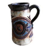 Glazed pottery pitcher