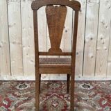 Suite de 4 chaises époque Art Déco en cannage