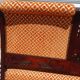 Ancienne banquette en bois et velours