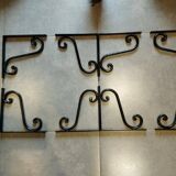 Retro wrought iron bracket set of 2