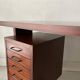Mid-century modern Italian desk with 5 drawers, 1960s, Italy