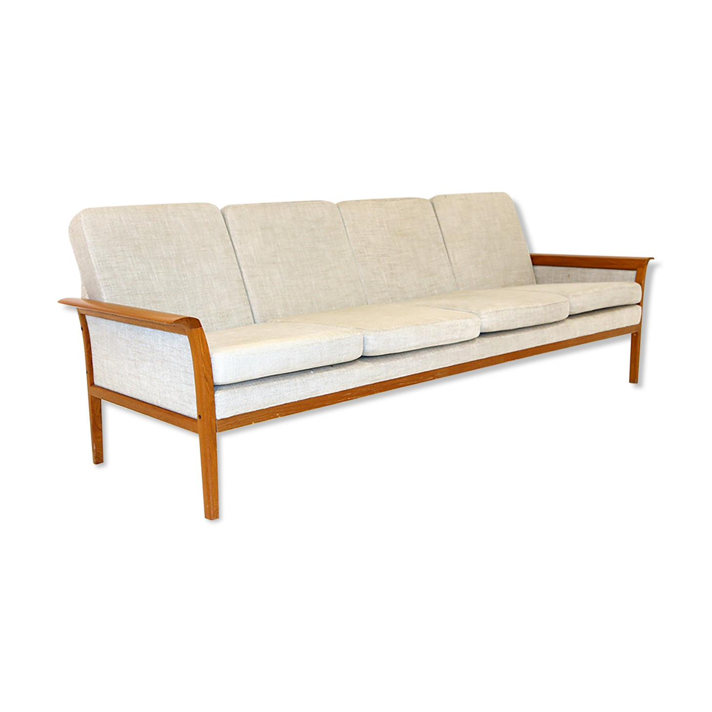 4-seater sofa, Fredrik Kayser for Vatne Møbler, Norway, 1950