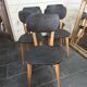 5 chaises vintage des années 60