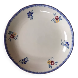 Plat rond et creux faïence Sarreguemines Dannemarie