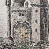 Large painting on hemp canvas by Michel Guignard 1988