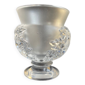 Vase signed Lalique France Saint Cloud model