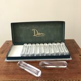 Series of 12 Daum crystal knife holders