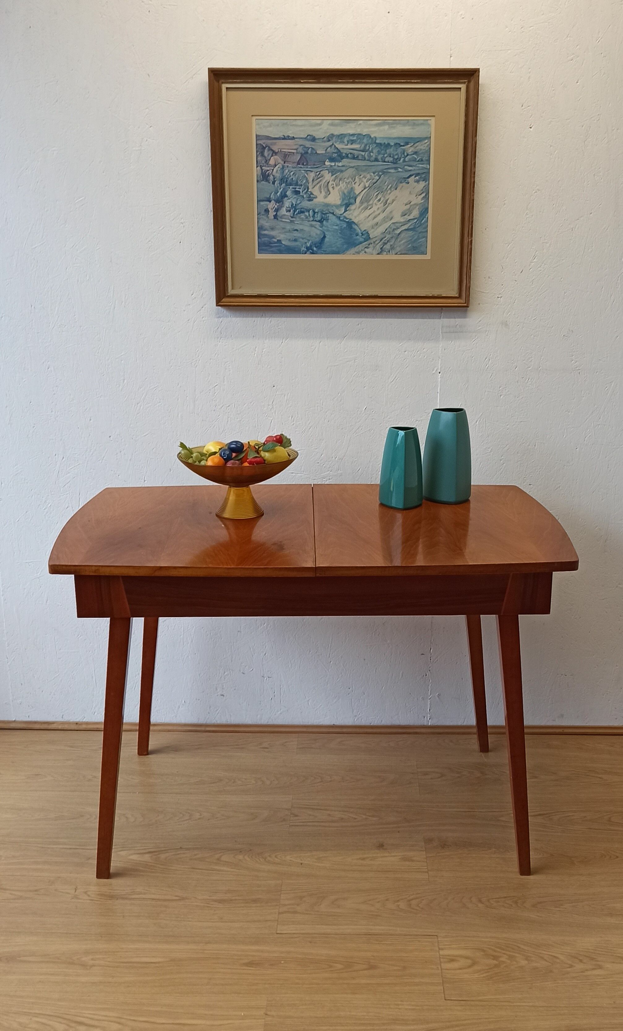 Modernist extendable dinning table  Bilea  of the 1960s.