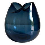 Blown glass ball vase