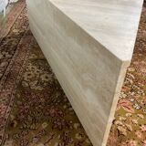 Travertine coffee table