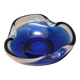 Blue Murano Glass Bowl, 1990s, Vintage