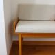 Entry bench, modular Scandinavian telephone bench, teak, 1960.