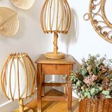 Louis Sognot rattan lamp