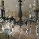 Antique chandelier with pendants