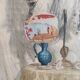 Aquarelle ancienne française, Charles Bruneau (?-1891)